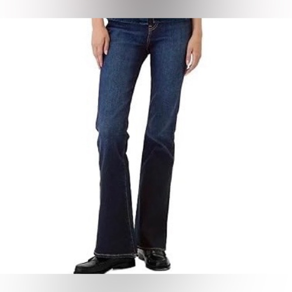 GAP Dark Blue Flare Jeans Womens Size 27 Mid Rise
